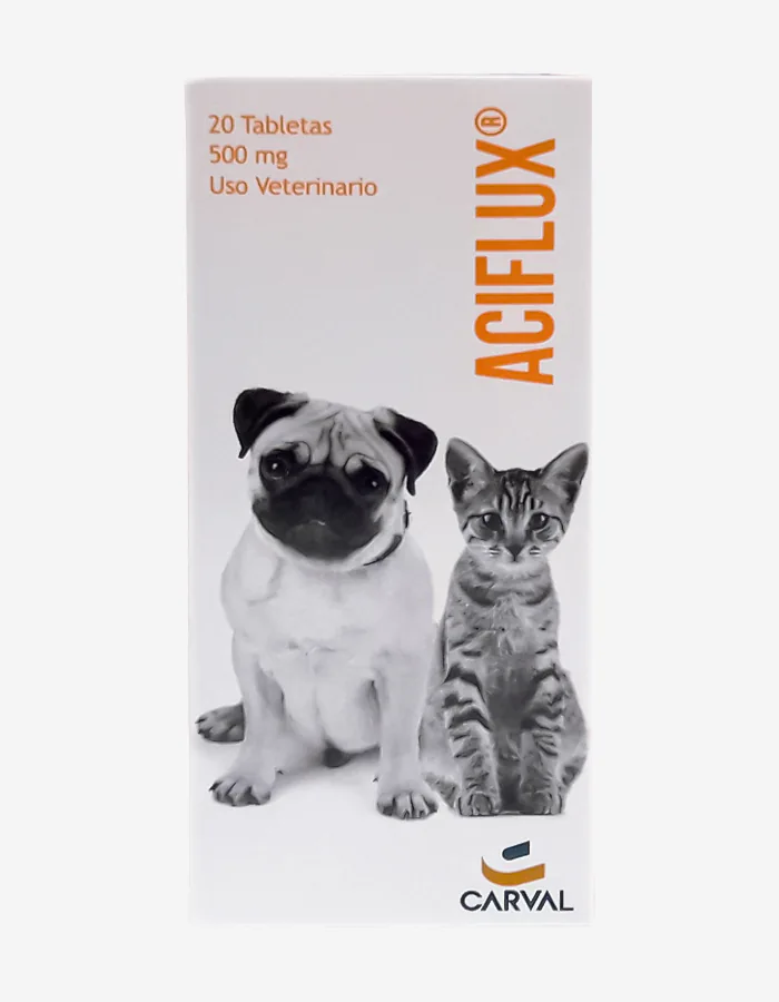 Aciflux suplemento gastritis perros y gatos 20 tabletas 500mg