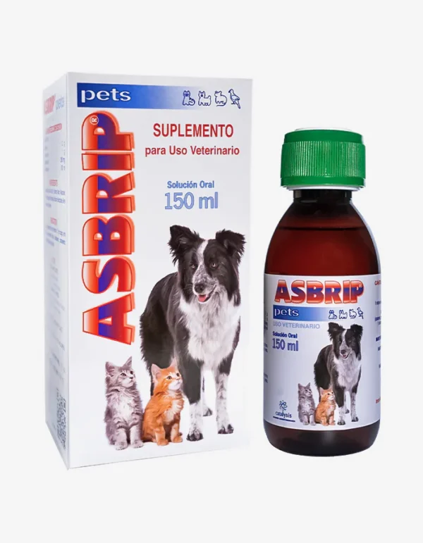 Asbrip Pets suplemento para salud respiratoria de mascotas