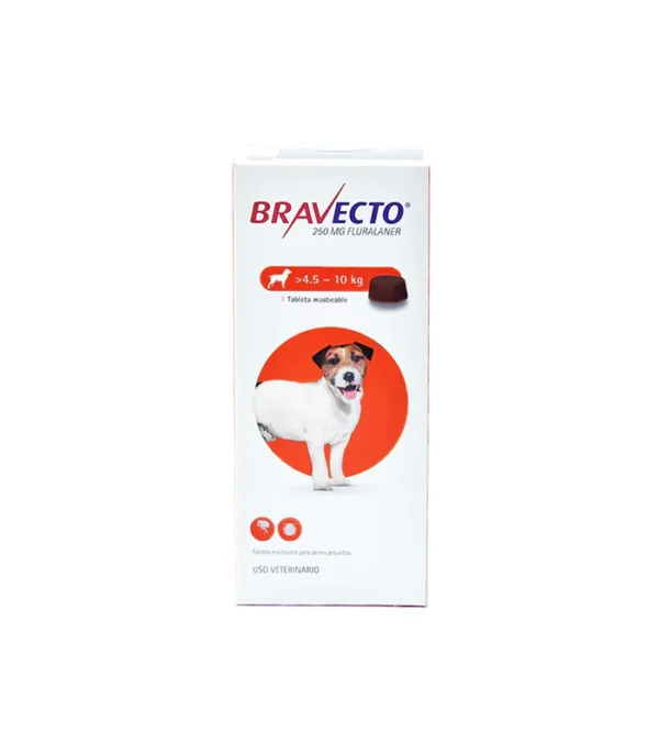 Bravecto perros antipulgas masticable caninos 4.5 a 10kg