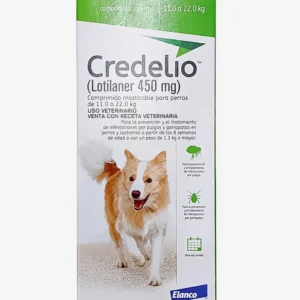 Credelio perros antipulgas masticable caninos 11 a 22kg 3 tabletas