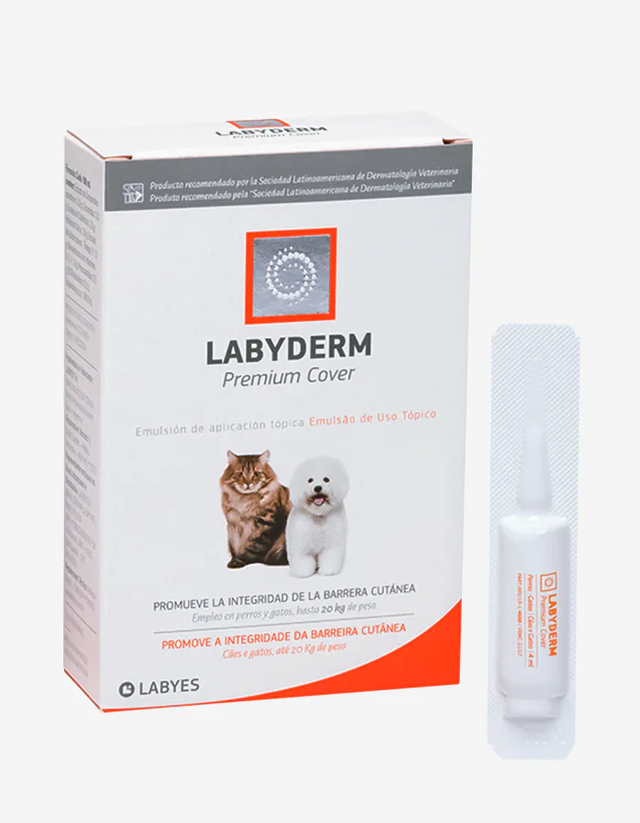 Labyderm Premium Cover regenerador cutáneo perros y gatos 2ml