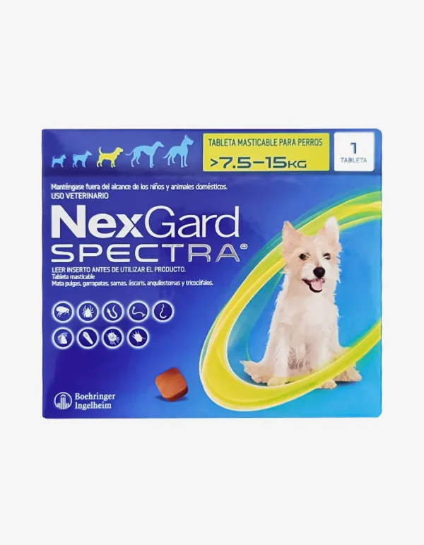 Nexgard Spectra antipulgas perros 7.5 a 15kg