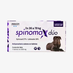 Spinomax Duo perros antipulgas canino 36 a 70kg 4 tabletas