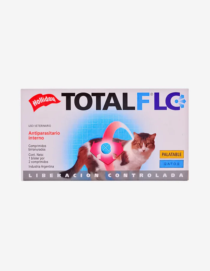 Total FLC desparasitante interno amplio espectro gatos 2 tabletas